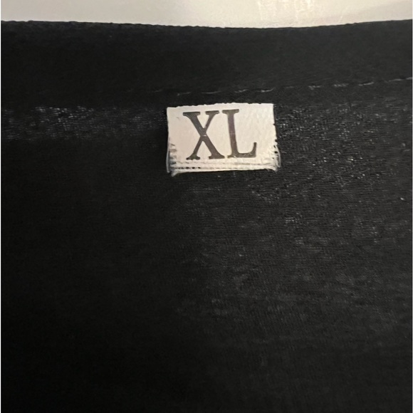 Colorful and black women’s blouse Size XL sleeveless color pattern underneath - Picture 5 of 9